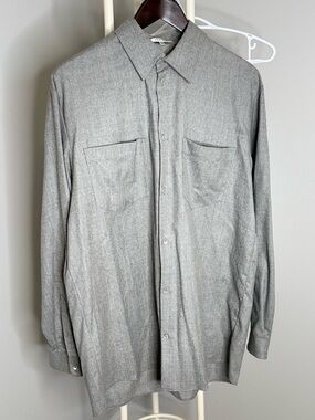 Carven Gray Minimalist Button down shirt